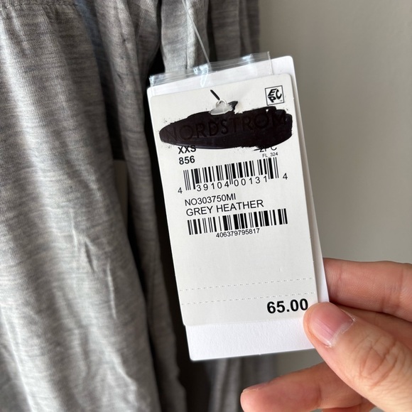 Nordstrom Super soft Light Gray Pajama Set Sz XXS NWT - Picture 5 of 7